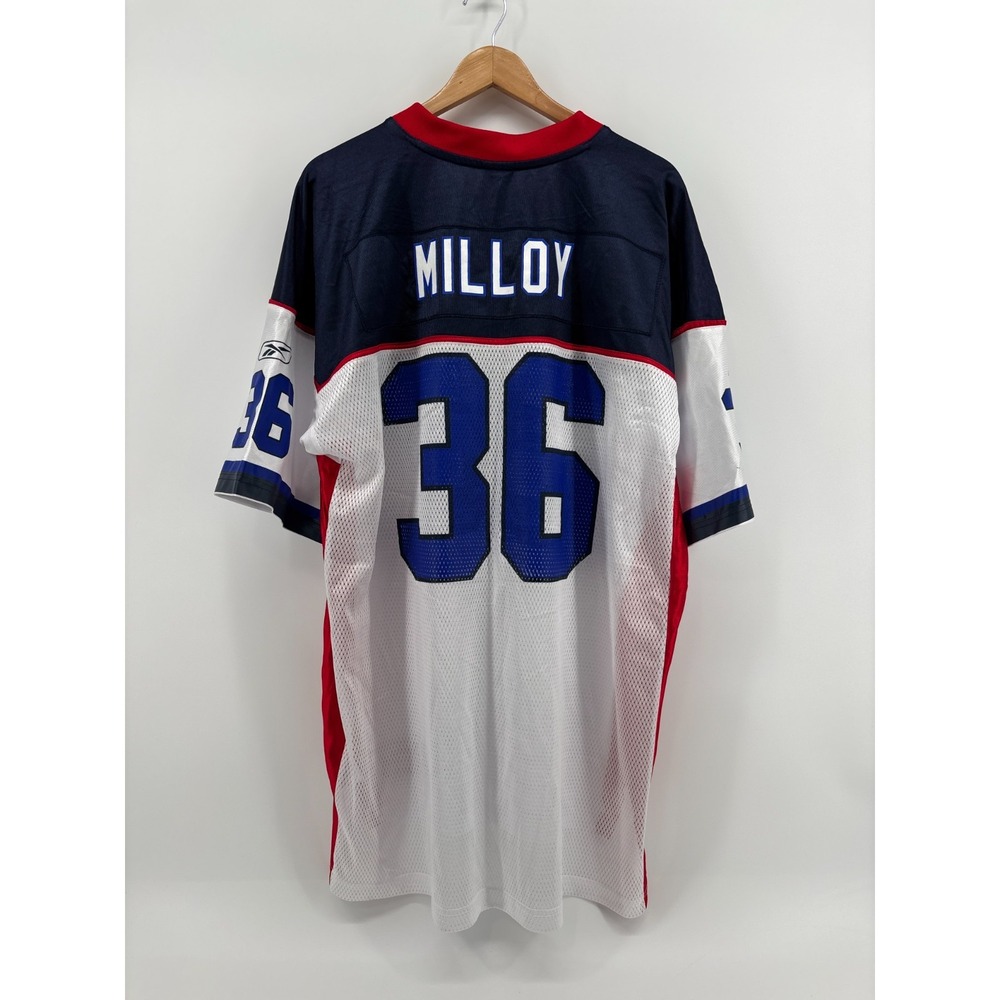 Buffalo Bills Reebok NFL Jersey Lawyer Milloy 36 Mens XL White Football NWT
